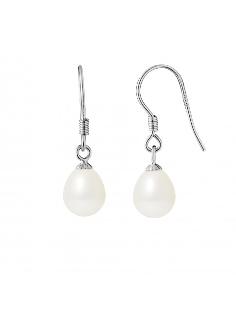 Boucles d'Oreilles Abi White