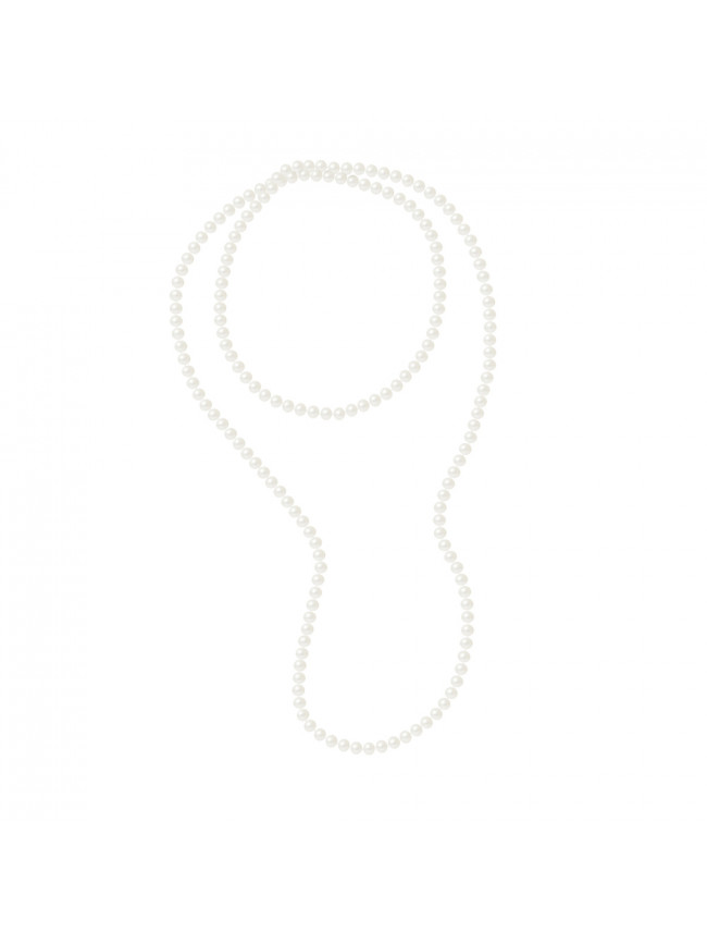 Collier Hilda White 120cm