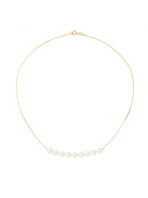 Collier Jan White - Or Jaune