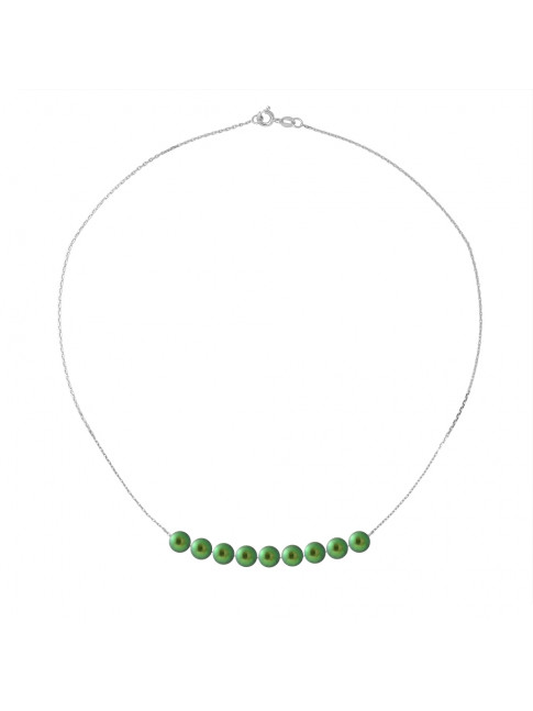 Collier Jan Green - Or Blanc