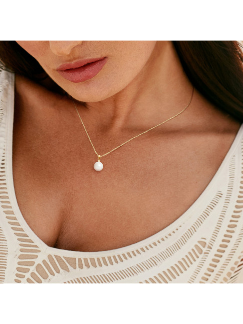 Collier Chloe White - Or Jaune