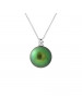 Collier Brenna Green - Or Blanc