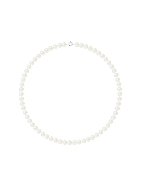 Collier Pearls White - Or Blanc