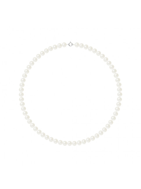 Collier Pearls White - Or Blanc
