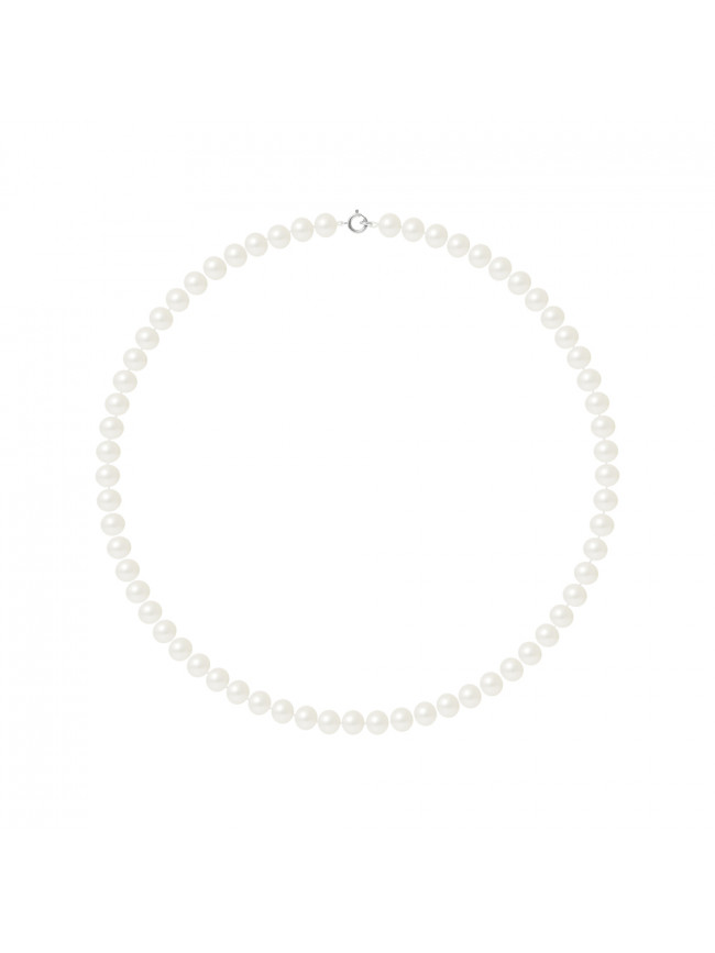 Collier Pearls White - Or Blanc