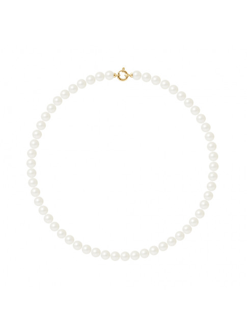 Collier Gill White - Or Jaune