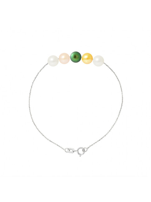 Bracelet Jan Multicolor - Or Blanc