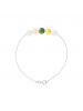 Bracelet Jan Multicolor - Or Blanc