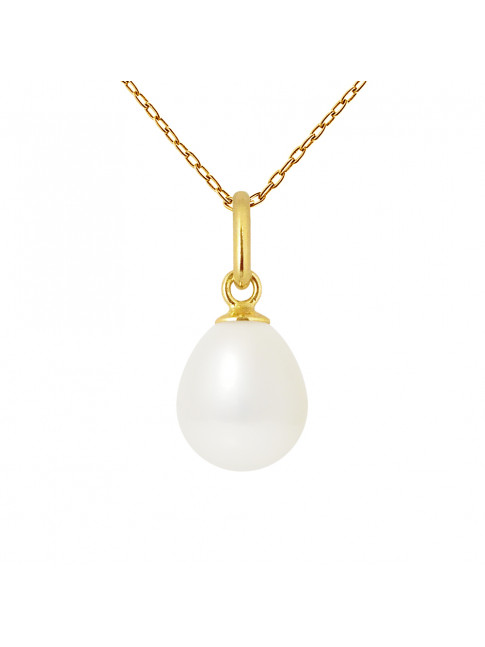 Collier Charlotte White - Or Jaune