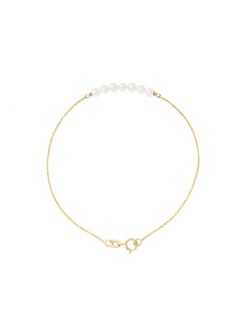 Bracelet Frances White - Or Jaune