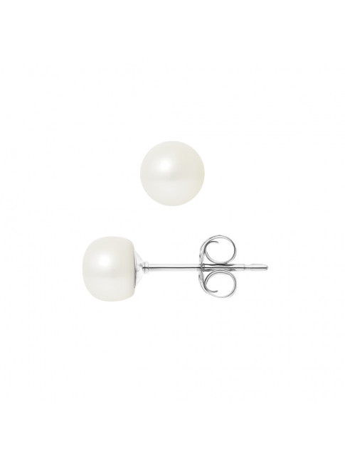 Boucles d'Oreilles Gladys - Or Blanc