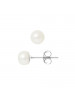 Boucles d'Oreilles Gladys - Or Blanc
