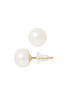 Boucles d'Oreilles Joan White - Or Jaune