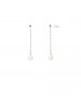 Boucles d'Oreilles Junko White - Or Blanc