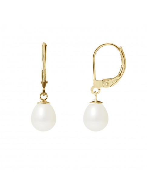 Boucles d'Oreilles Judith White - Or Jaune