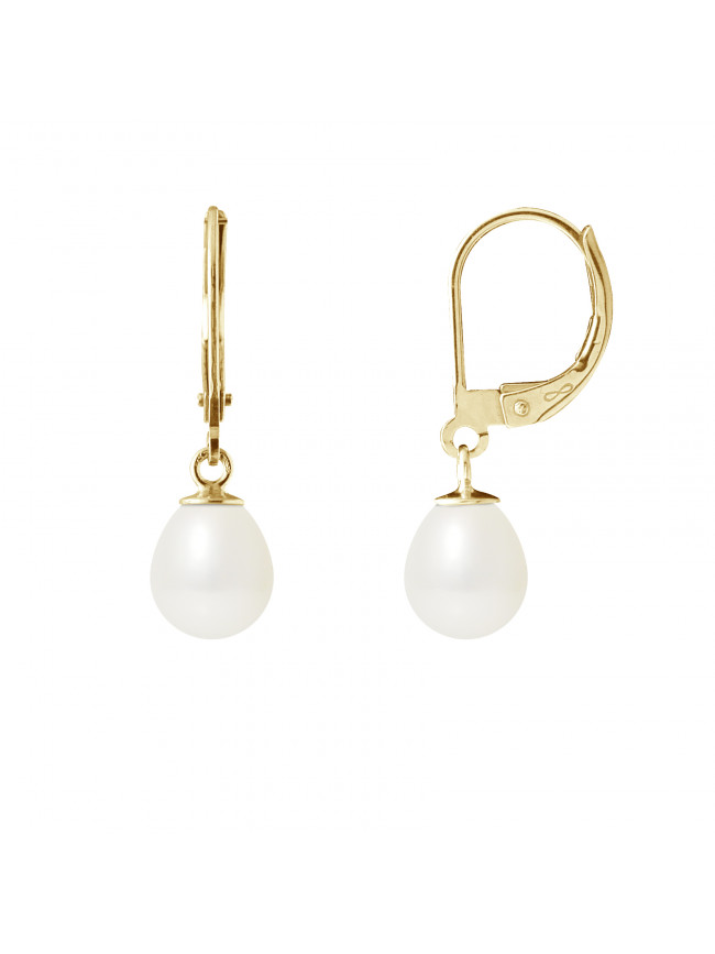 Boucles d'Oreilles Judith White - Or Jaune