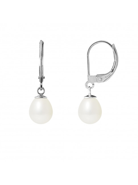 Boucles d'Oreilles Judith White - Or Blanc