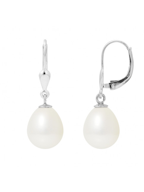 Boucles d'Oreilles Jane White - Or Blanc