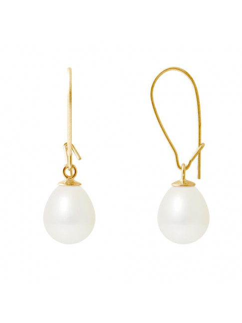 Boucles d'Oreilles Janet White - Or Jaune