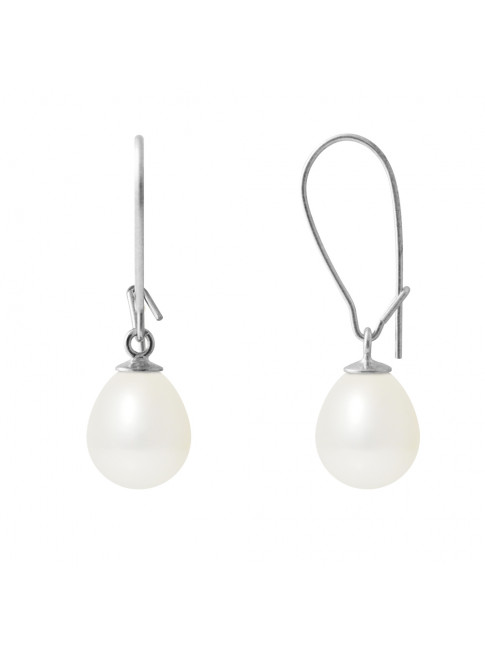 Boucles d'Oreilles Janet White - Or Blanc