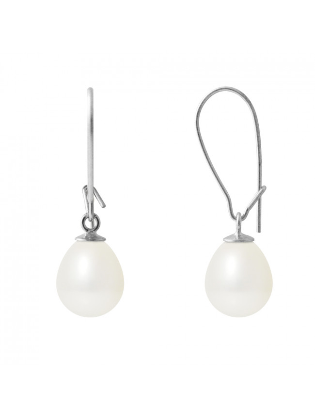 Boucles d'Oreilles Janet White - Or Blanc