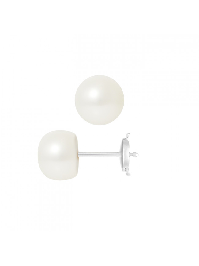 Boucles d'Oreilles Celestina White - Or blanc