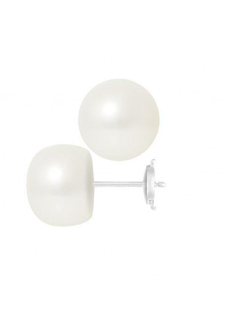 Boucles d'Oreilles Oxana White - Or Blanc