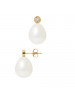 Boucles d'Oreilles Pamela White - Or Jaune