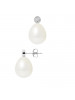 Boucles d'Oreilles Pamela White - Or Blanc