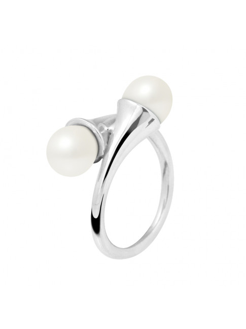 Bague Leanne - Or Blanc